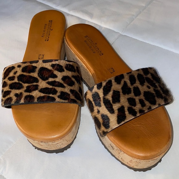 Sundance Shoes - ☀️End of Summer ☀️Bundle 4 for $20!! 
Sundance Animal Print Cork Slides